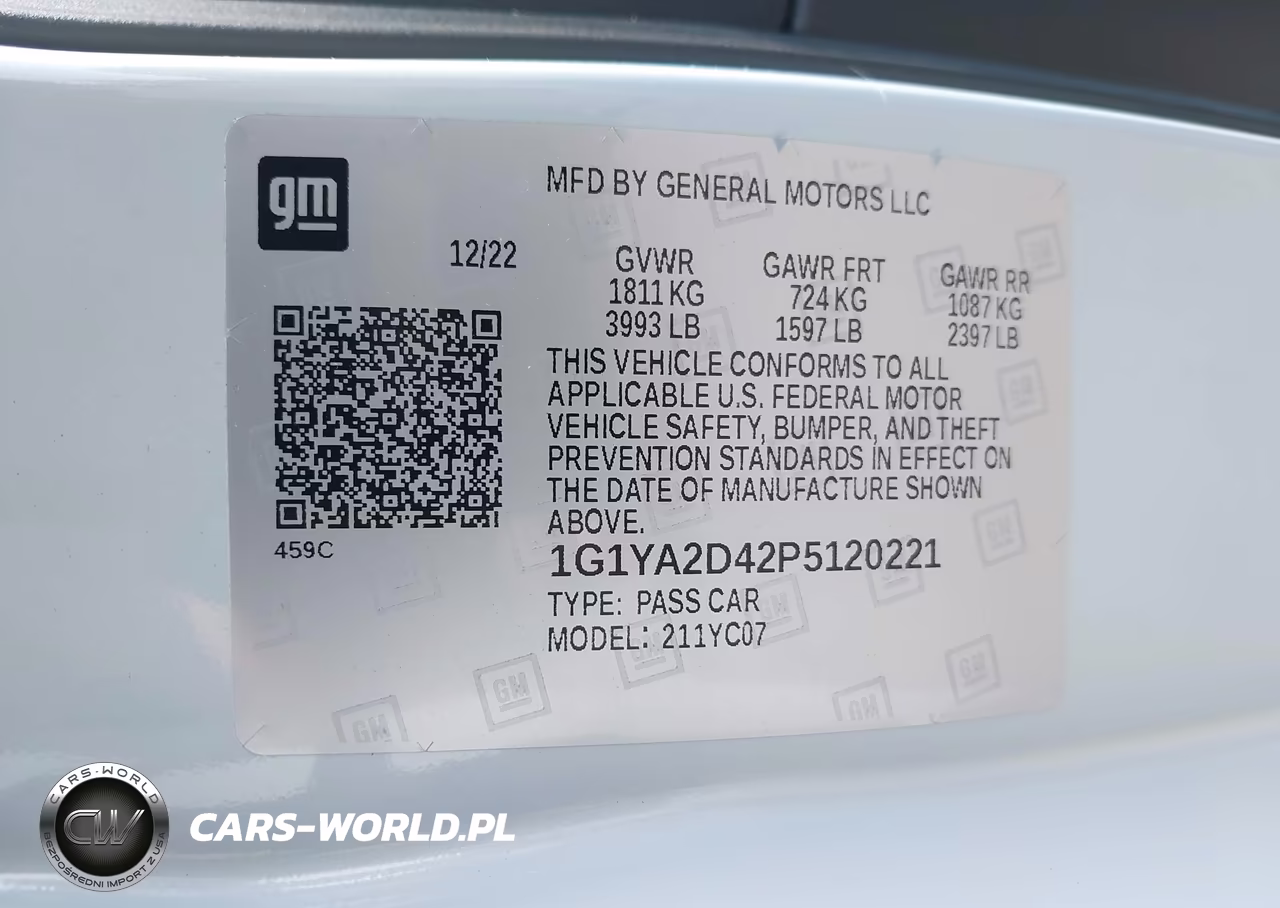 2023 Chevrolet Corvette Stingray Rwd 1Lt VIN:1G1YA2D42P5120221 - 9
