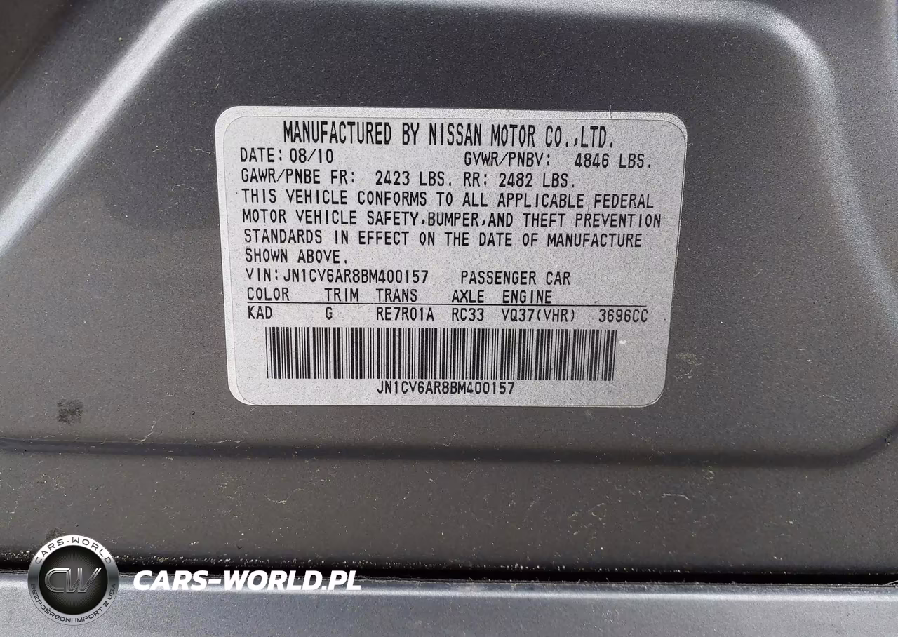 2011 Infiniti G37X VIN:JN1CV6AR8BM400157 - 9