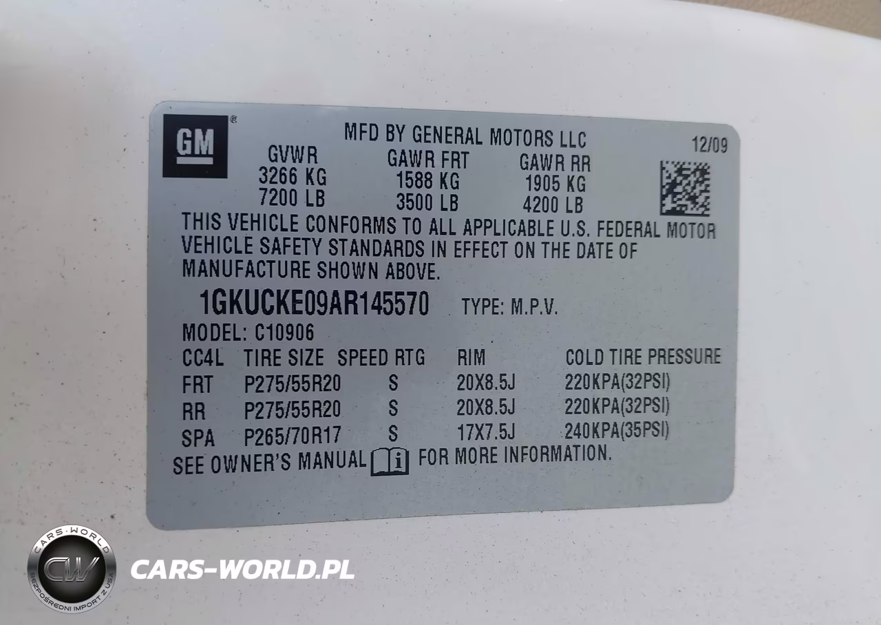 2010 GMC Yukon Xl 1500 Slt VIN:1GKUCKE09AR145570 - 9