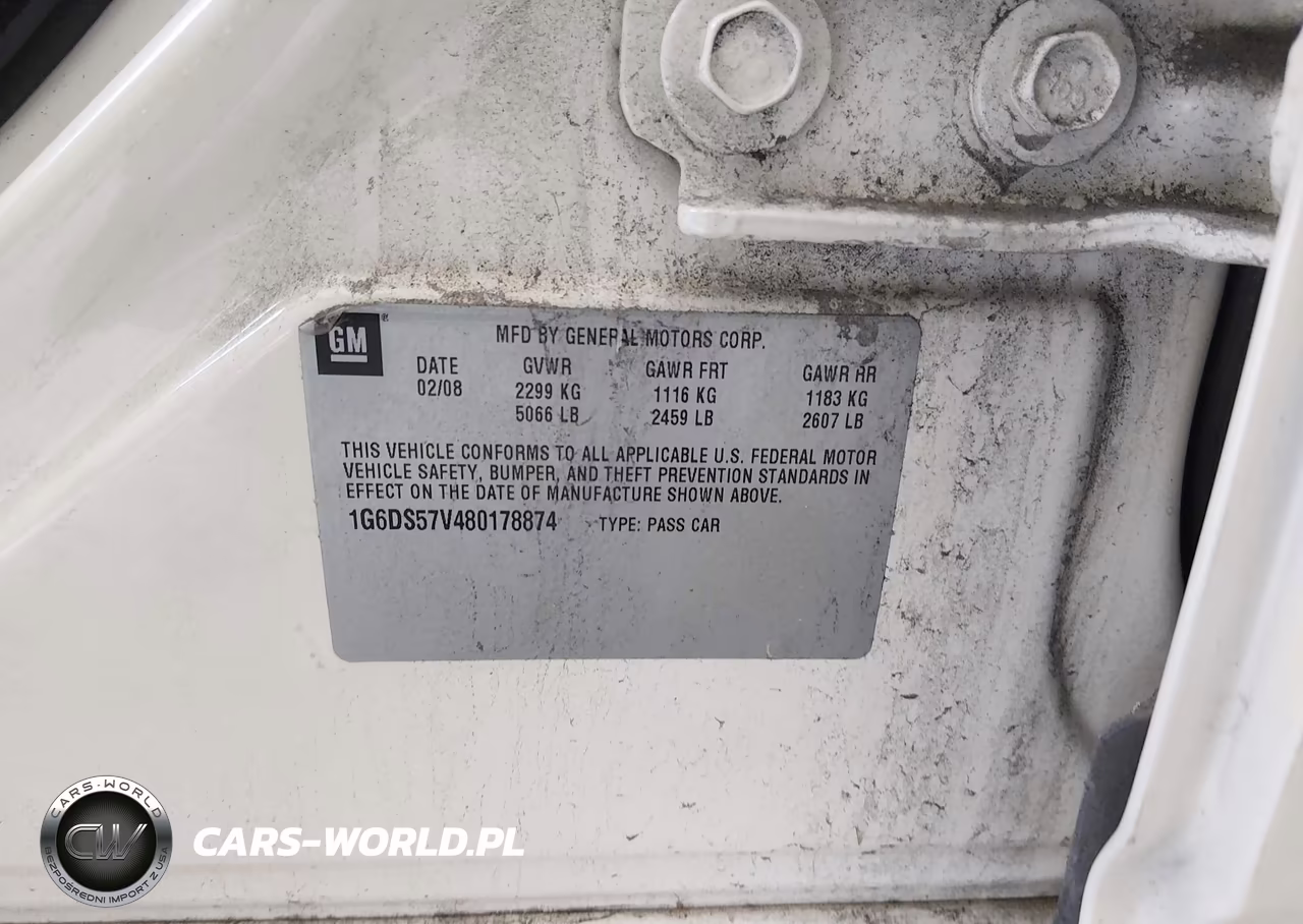2008 Cadillac Cts Standard VIN:1G6DS57V480178874 - 9
