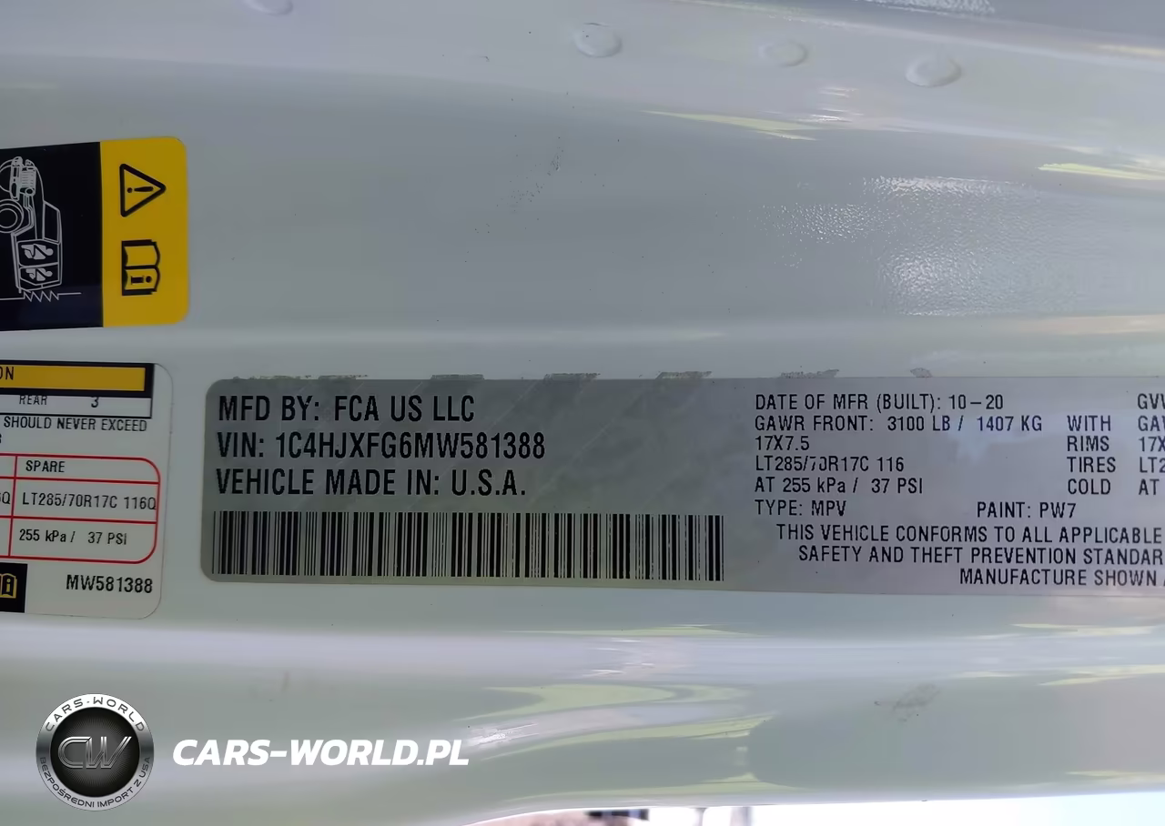 2021 Jeep Wrangler Unlimited Rubicon 4X4 VIN:1C4HJXFG6MW581388 - 9