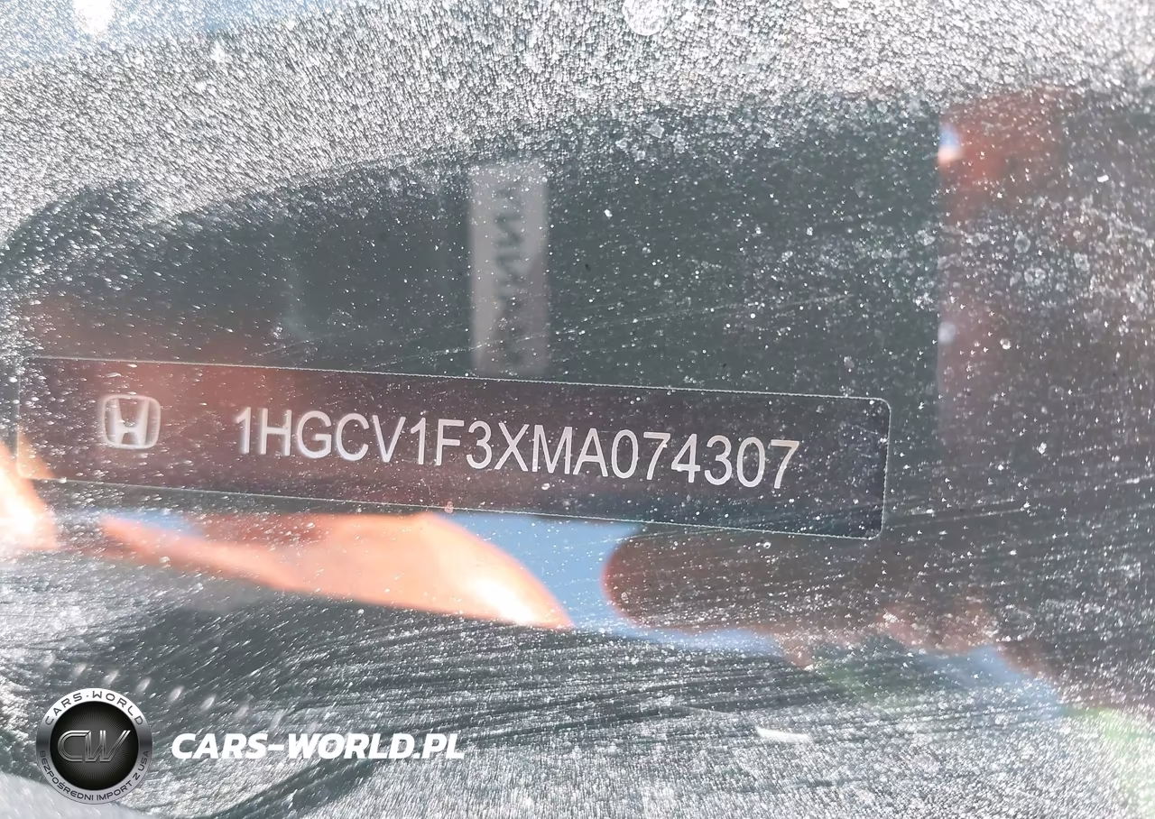 2021 Honda Accord Sport VIN:1HGCV1F3XMA074307 - 9