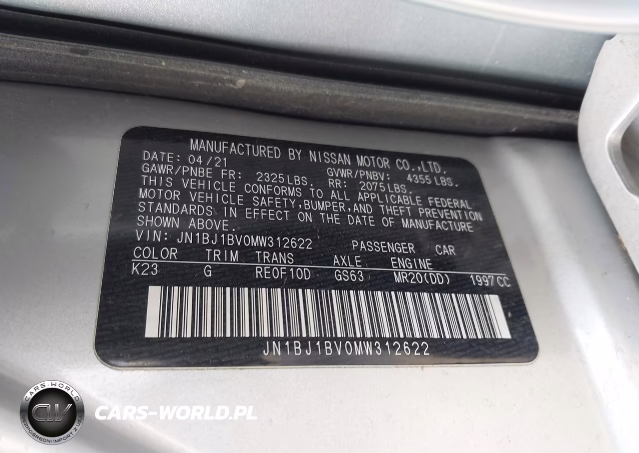 2021 Nissan Rogue Sport Sv Fwd Xtronic Cvt VIN:JN1BJ1BV0MW312622 - 9