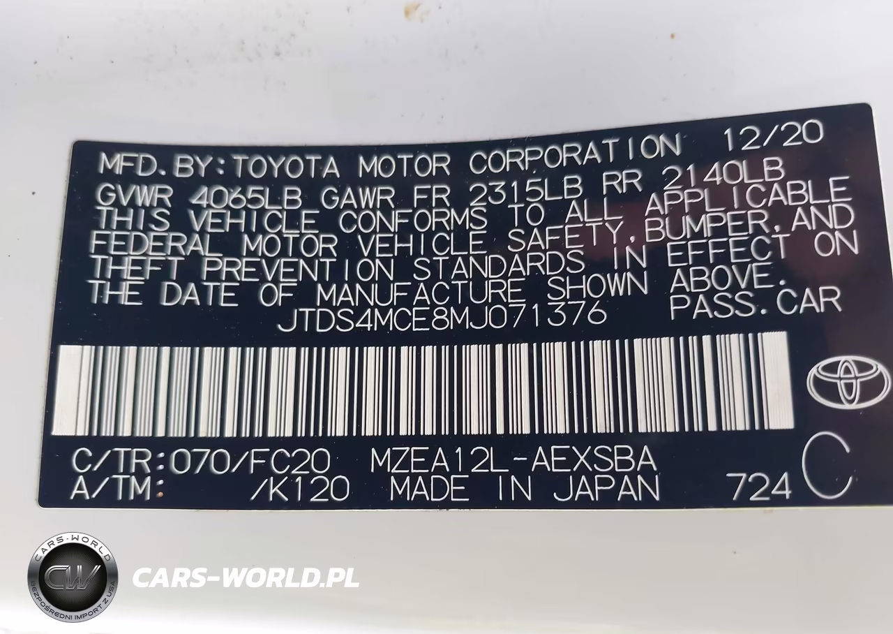 2021 Toyota Corolla Se VIN:JTDS4MCE8MJ071376 - 9