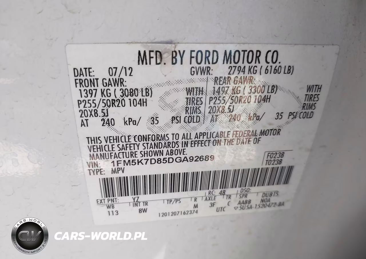 2013 Ford Explorer Xlt VIN:1FM5K7D85DGA92689 - 9