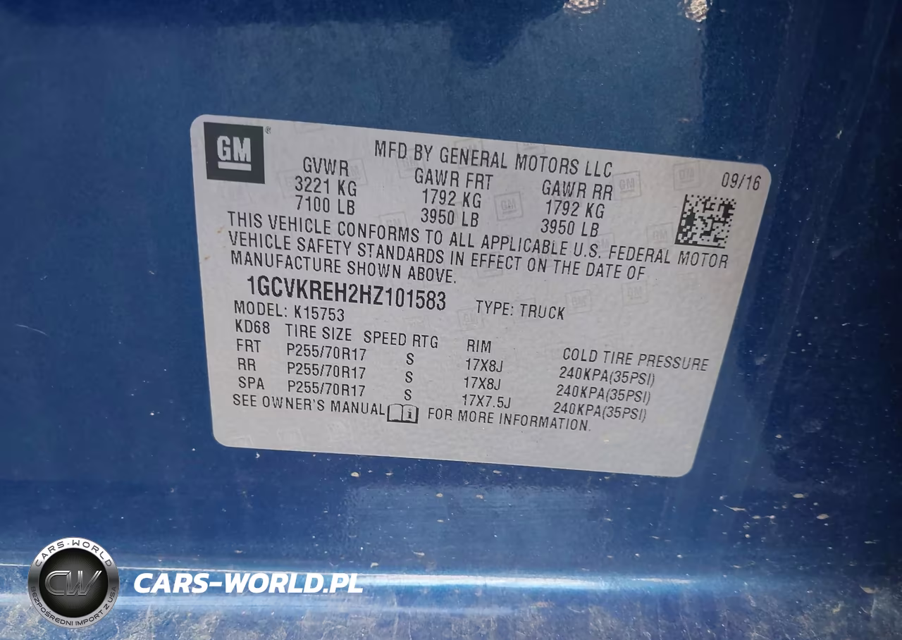 2017 Chevrolet Silverado 1500 1Lt VIN:1GCVKREH2HZ101583 - 9