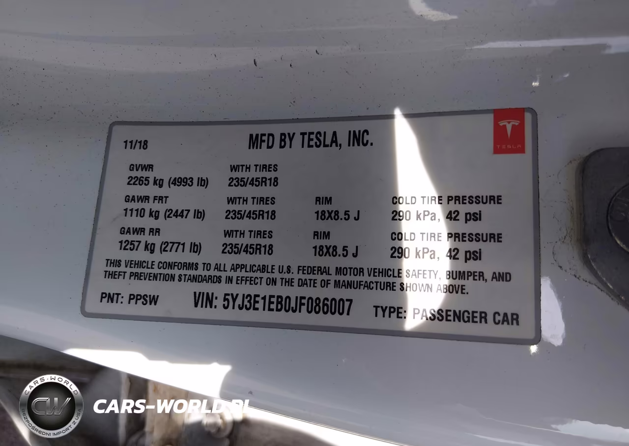 2018 Tesla Model 3 Long Range-Performance VIN:5YJ3E1EB0JF086007 - 9