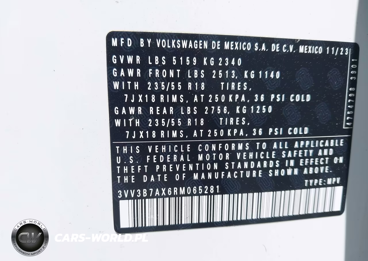 2024 Volkswagen Tiguan 2.0T Se-2.0T Wolfsburg Edition VIN:3VV3B7AX6RM065281 - 9