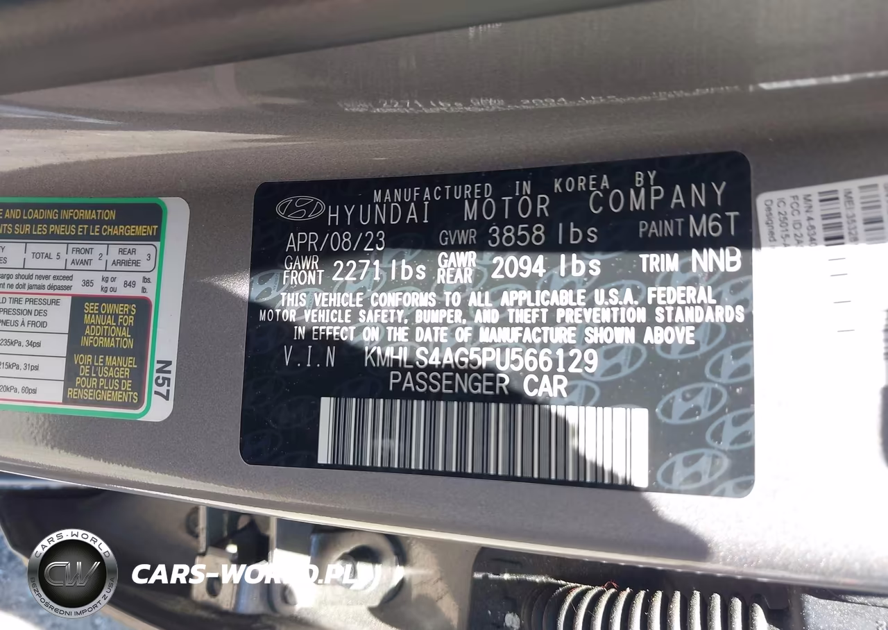 2023 Hyundai Elantra Sel VIN:KMHLS4AG5PU566129 - 9