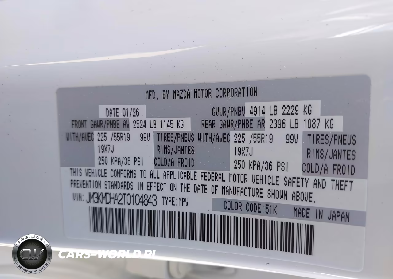 2026 Mazda Cx-5 2.5 S Premium VIN:JM3KMDHA2T0104843 - 9