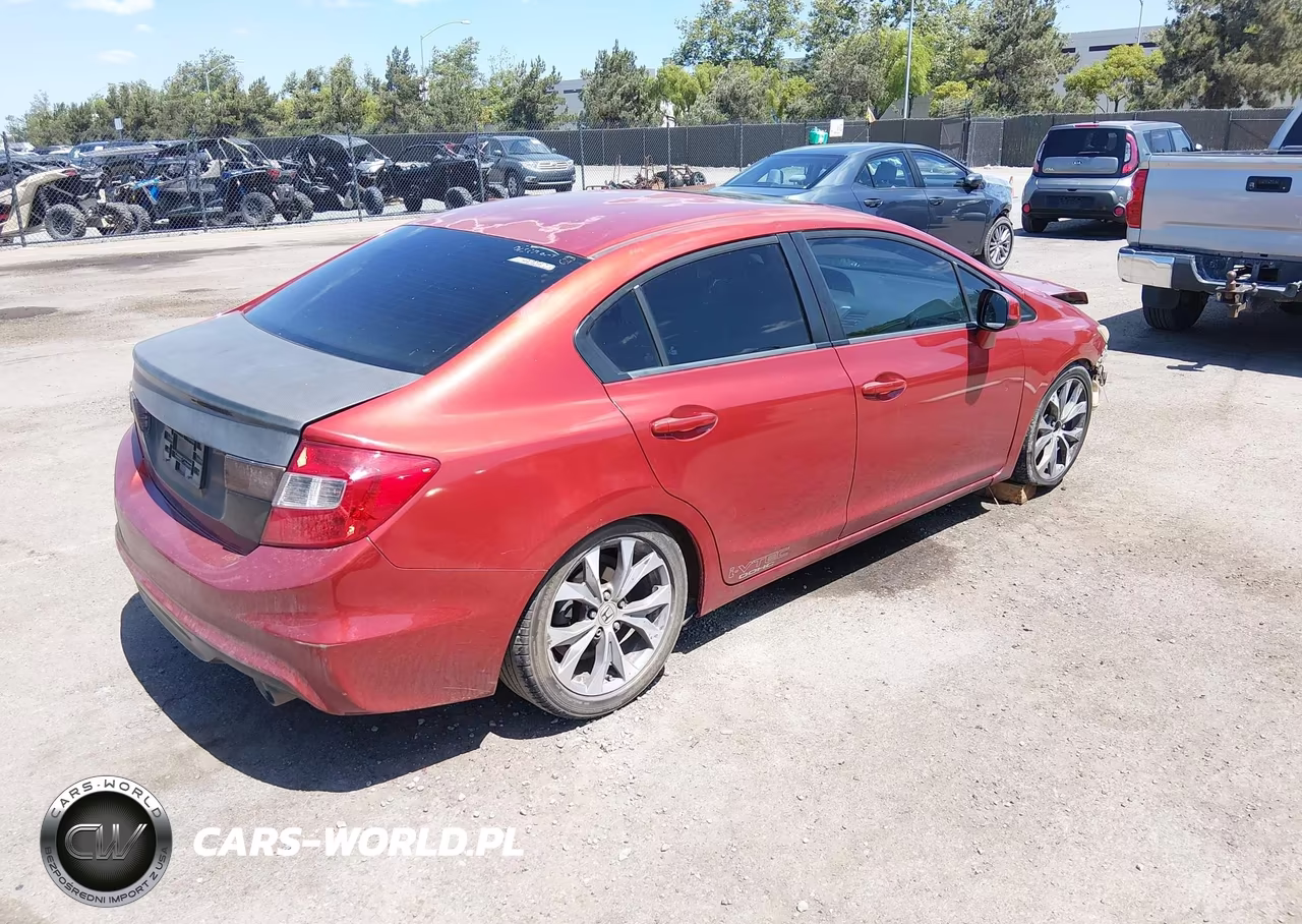 2012 Honda Civic Si VIN:2HGFB6E53CH704108 - 4