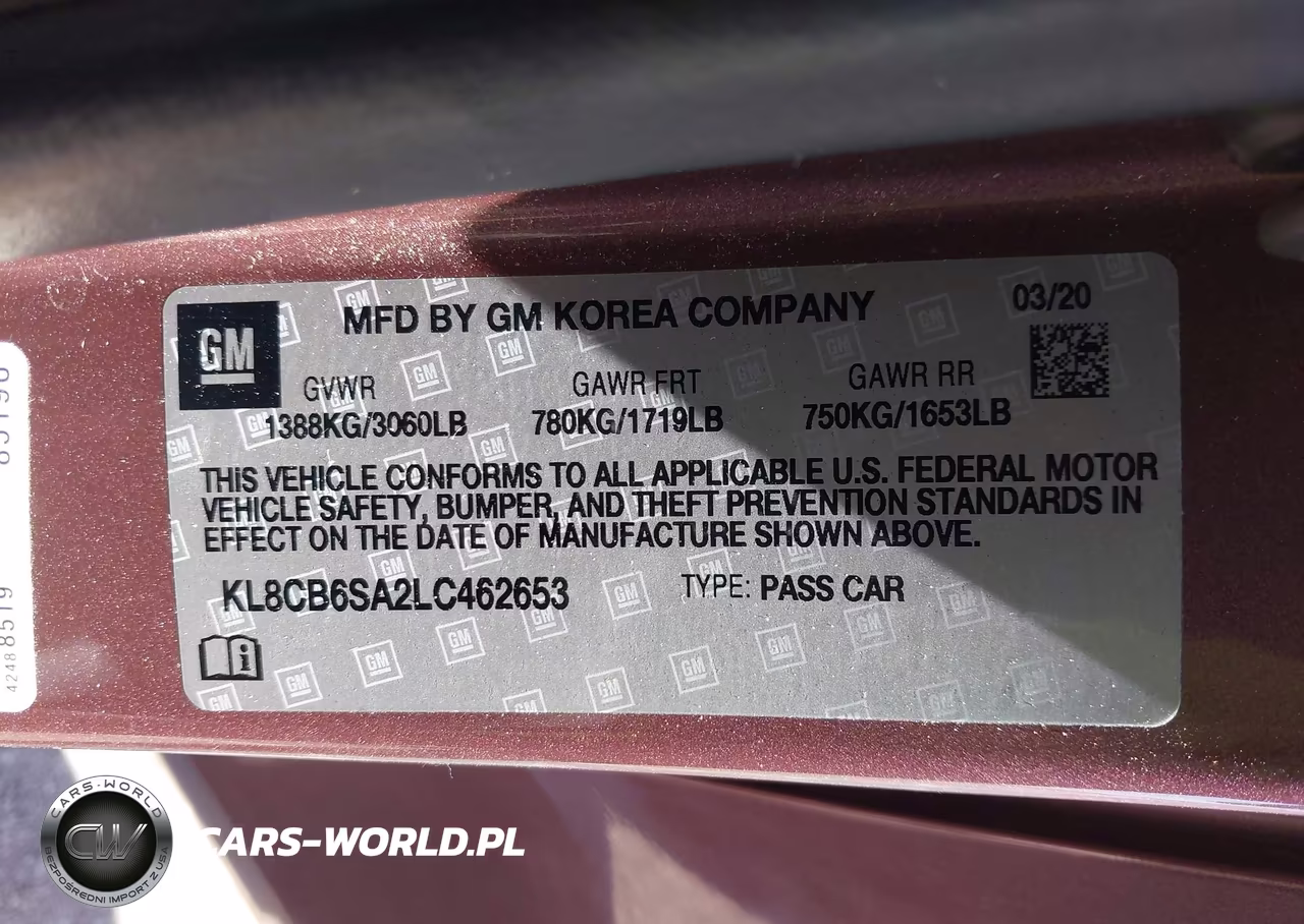 2020 Chevrolet Spark Fwd Ls Automatic VIN:KL8CB6SA2LC462653 - 9