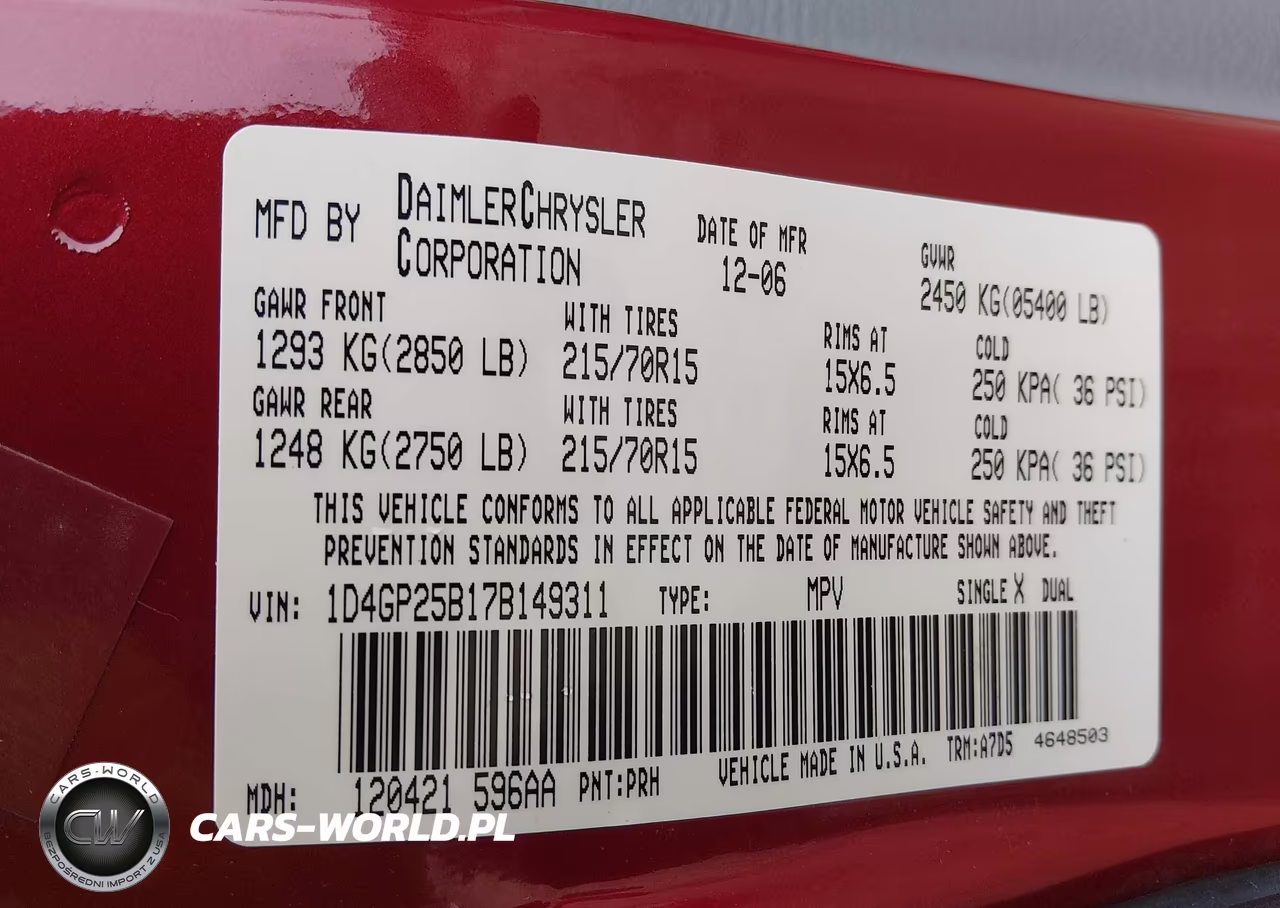 2007 Dodge Caravan Se VIN:1D4GP25B17B149311 - 9