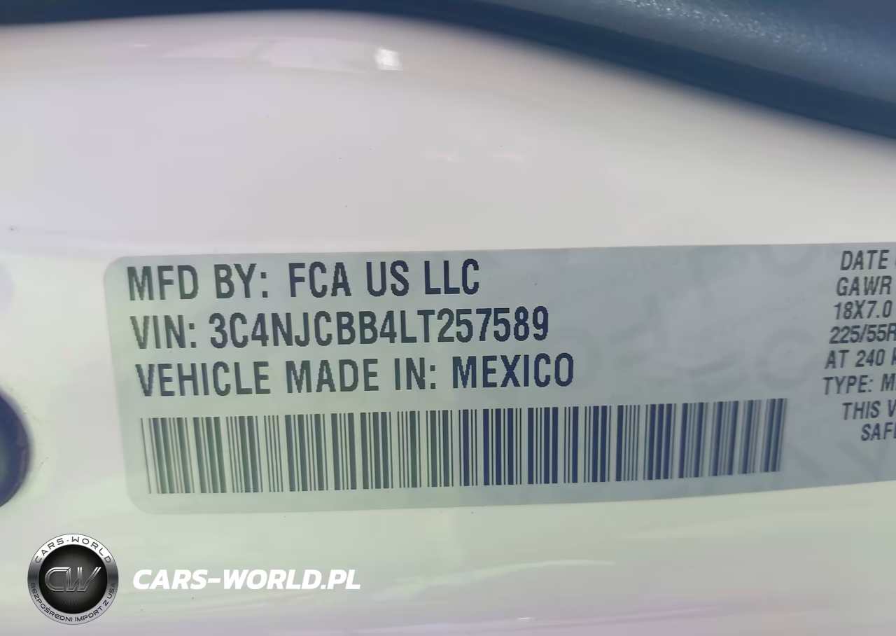 2020 Jeep Compass Altitude Fwd VIN:3C4NJCBB4LT257589 - 9
