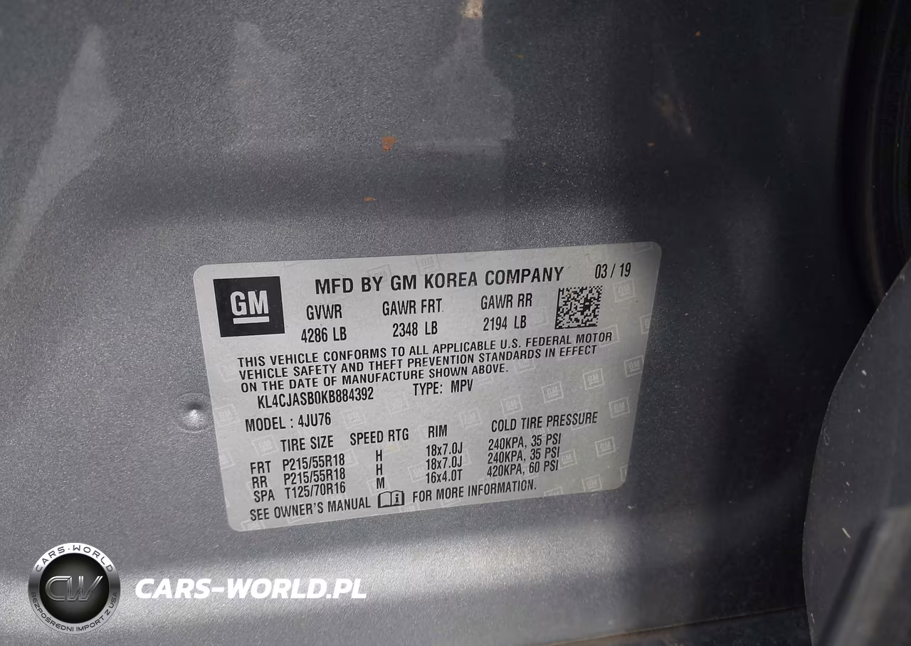 2019 Buick Encore Fwd Preferred VIN:KL4CJASB0KB884392 - 9