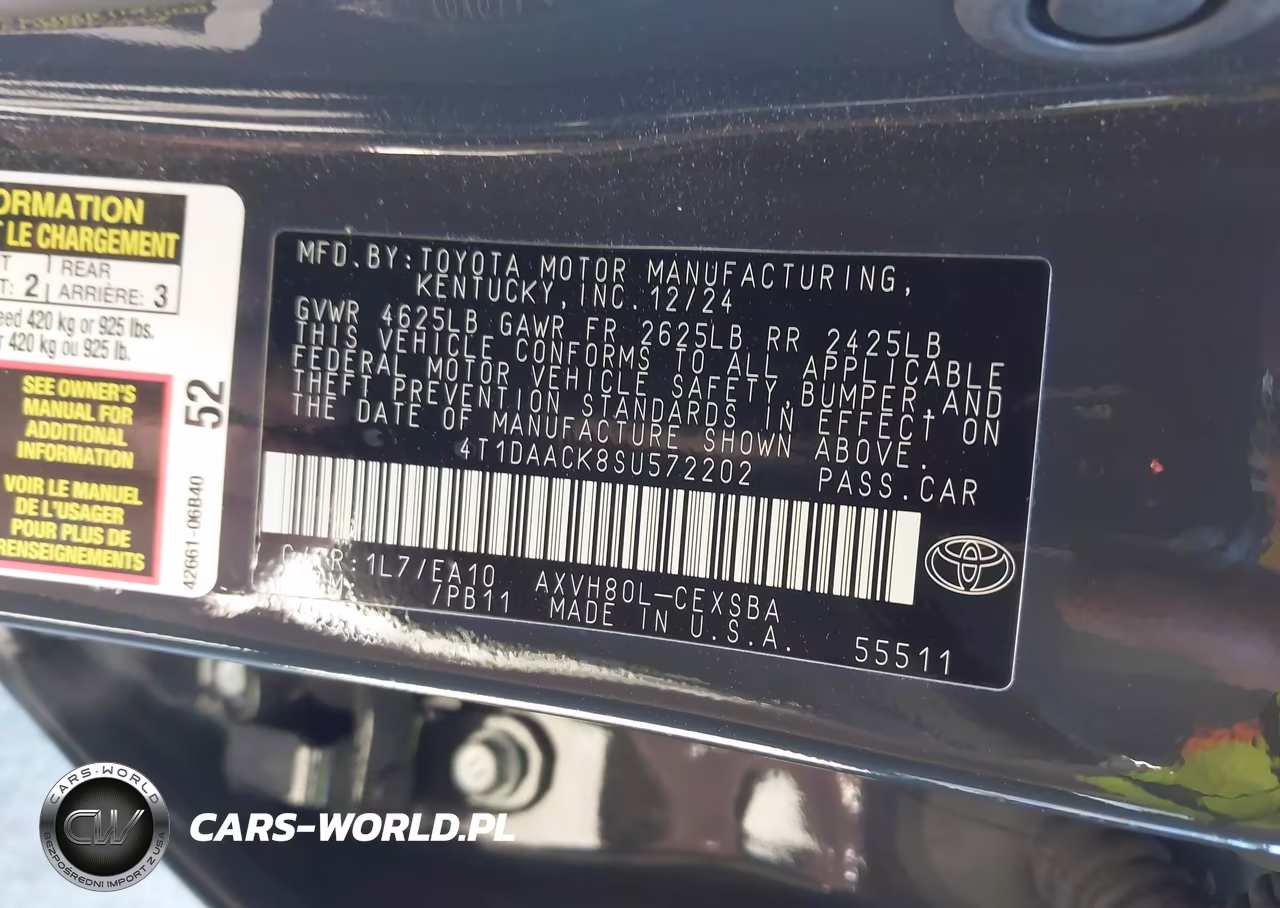 2025 Toyota Camry Se VIN:4T1DAACK8SU572202 - 9