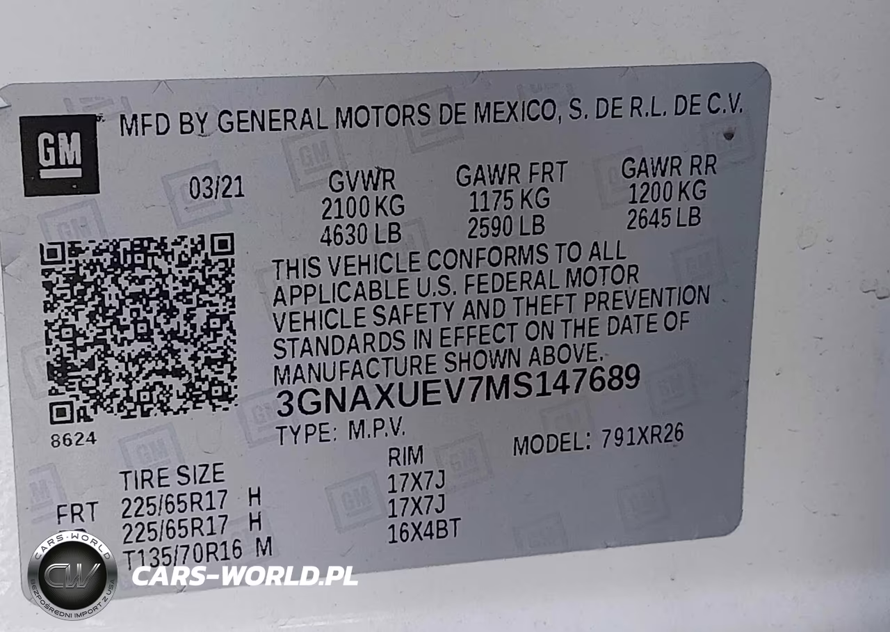 2021 Chevrolet Equinox Awd Lt VIN:3GNAXUEV7MS147689 - 9