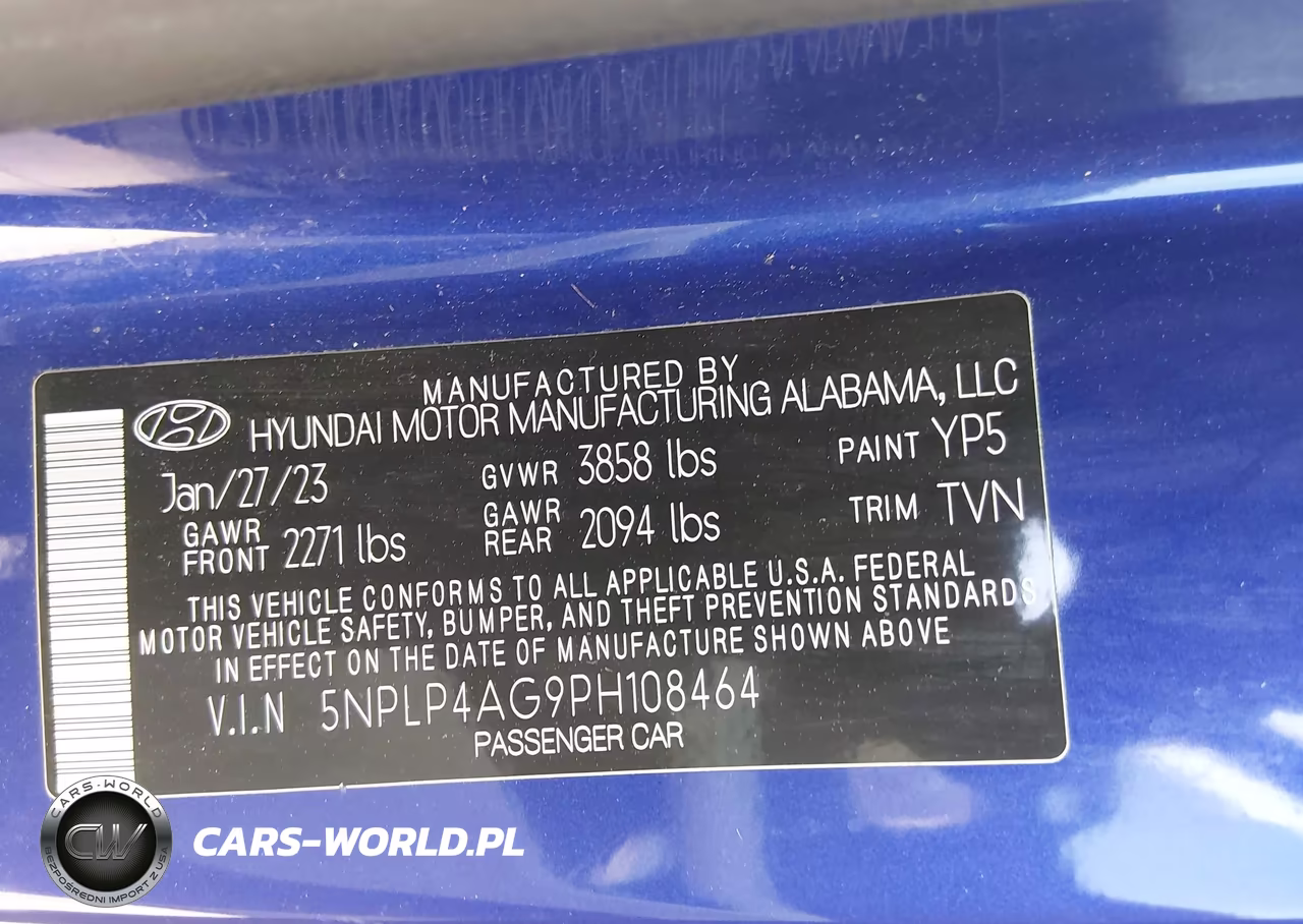 2023 Hyundai Elantra Limited VIN:5NPLP4AG9PH108464 - 9