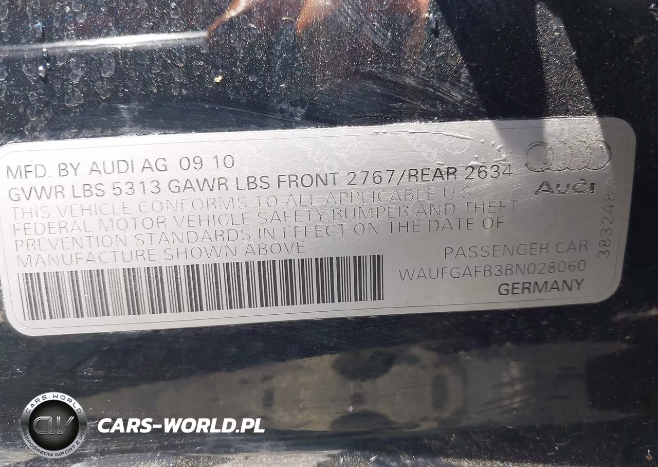 2011 Audi A6 3.0 Premium VIN:WAUFGAFB3BN028060 - 9