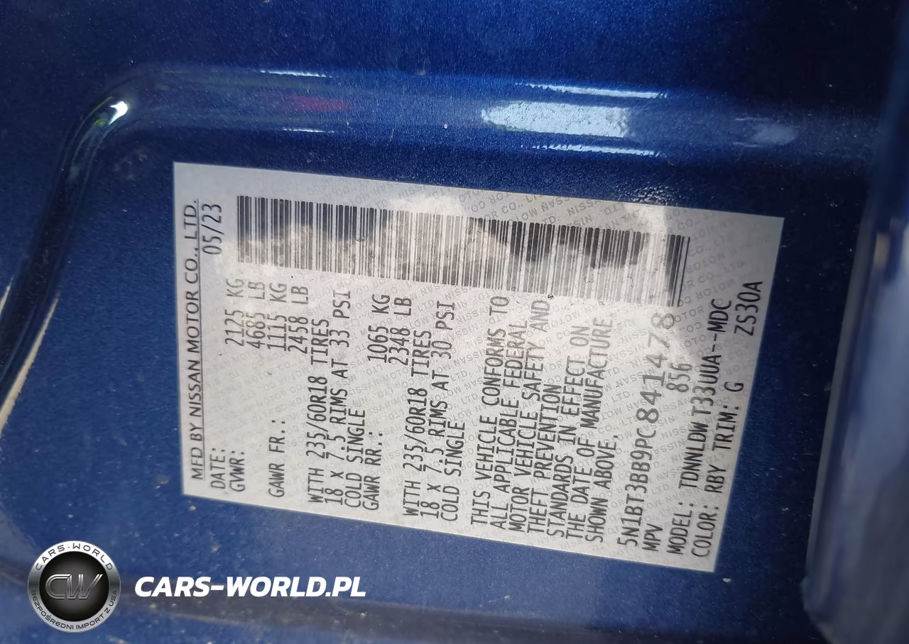 2023 Nissan Rogue Sv Intelligent Awd VIN:5N1BT3BB9PC841478 - 9