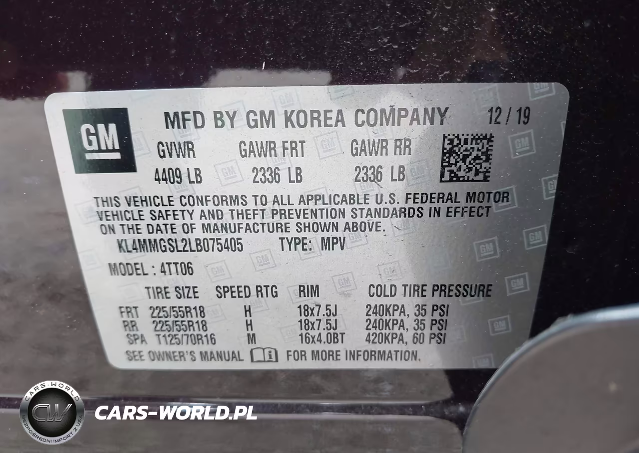 2020 Buick Encore Gx Awd Essence VIN:KL4MMGSL2LB075405 - 9