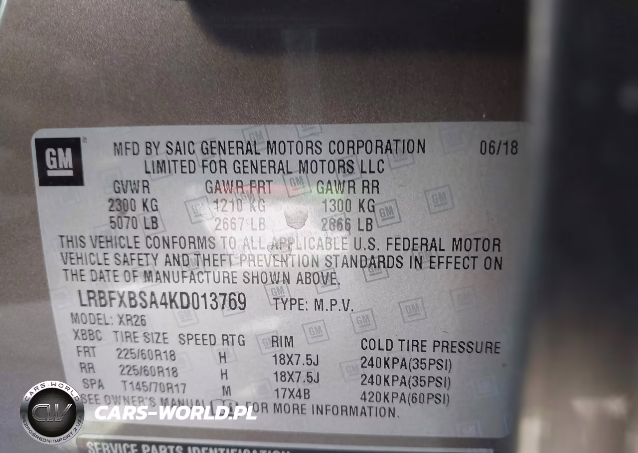 2019 Buick Envision Fwd Preferred VIN:LRBFXBSA4KD013769 - 9