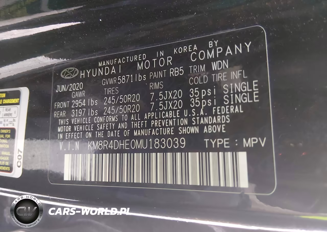 2021 Hyundai Palisade Sel VIN:KM8R4DHE0MU183039 - 9