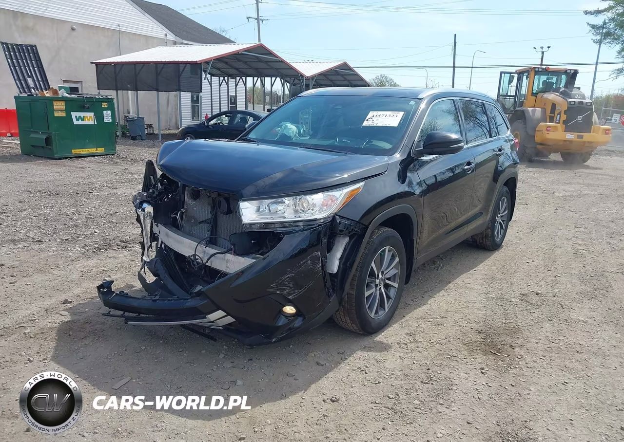 2019 Toyota Highlander Se-Xle VIN:5TDJZRFH8KS586555 - 2