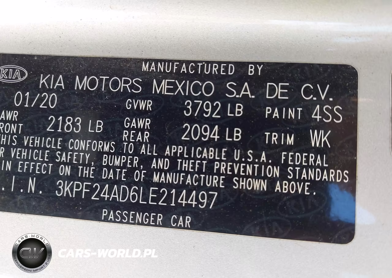 2020 Kia Forte Lxs VIN:3KPF24AD6LE214497 - 9