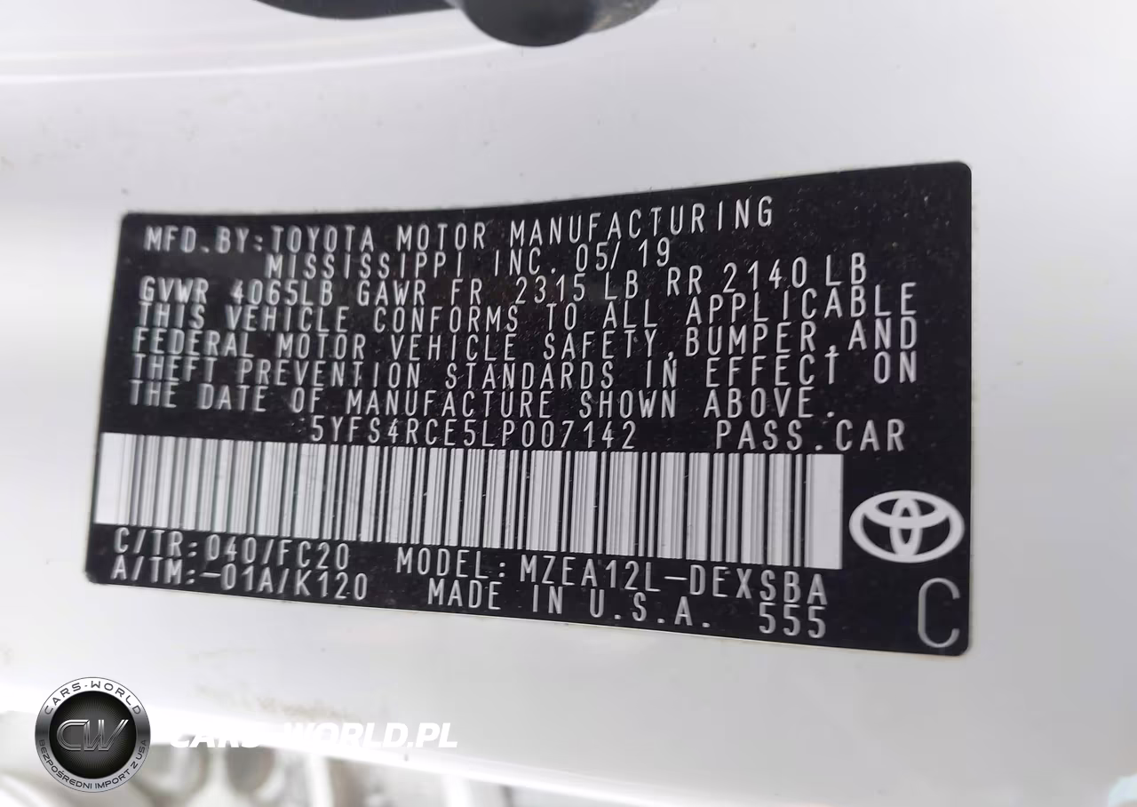 2020 Toyota Corolla Se VIN:5YFS4RCE5LP007142 - 9