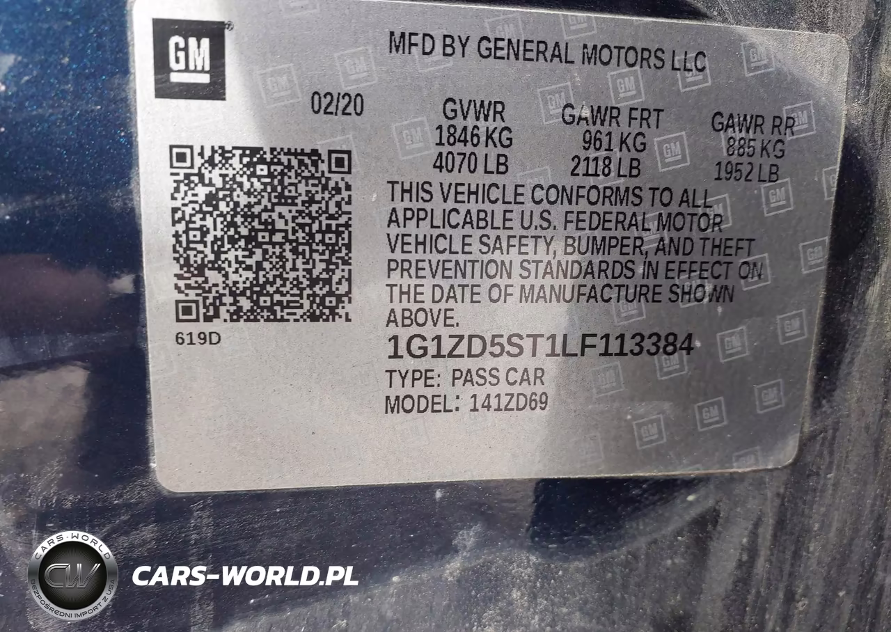 2020 Chevrolet Malibu Fwd Lt VIN:1G1ZD5ST1LF113384 - 9
