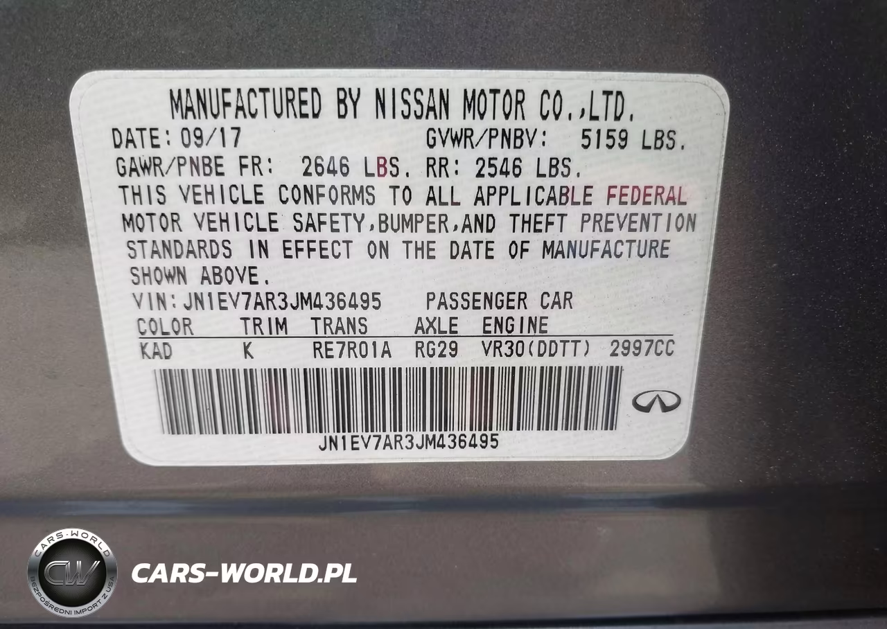 2018 Infiniti Q50 3.0T Luxe VIN:JN1EV7AR3JM436495 - 9