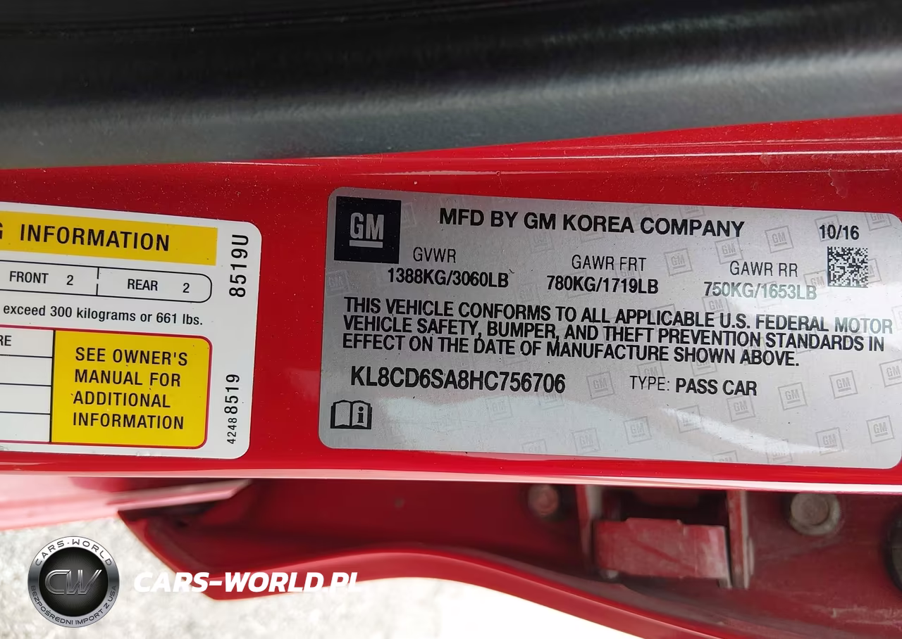 2017 Chevrolet Spark 1Lt Cvt VIN:KL8CD6SA8HC756706 - 9