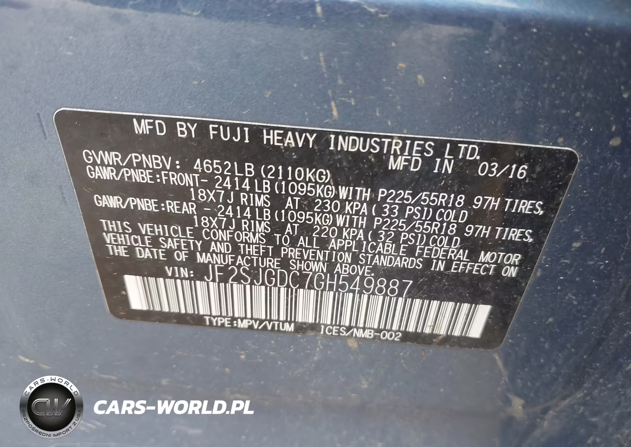 2016 Subaru Forester 2.0Xt Premium VIN:JF2SJGDC7GH549887 - 9