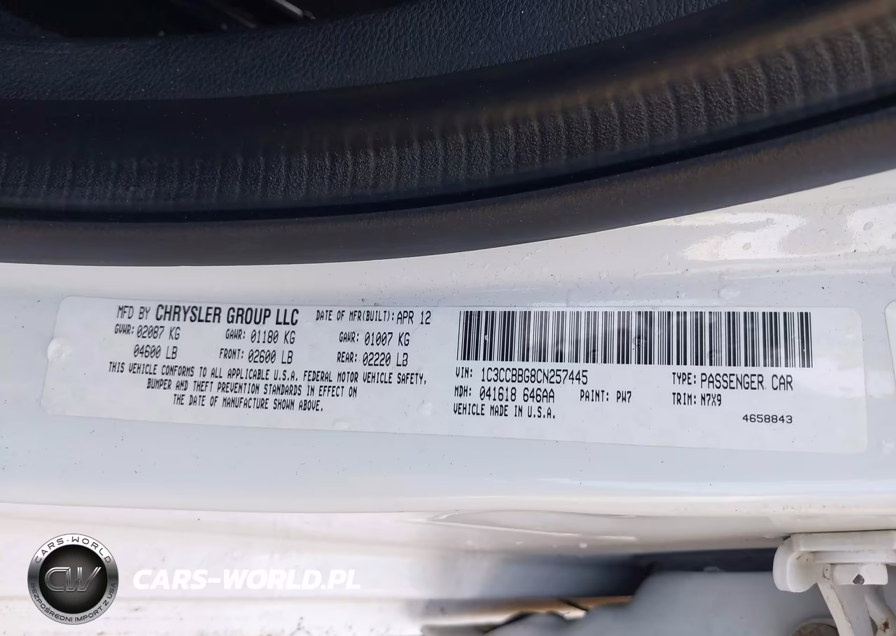 2012 Chrysler 200 Touring VIN:1C3CCBBG8CN257445 - 9