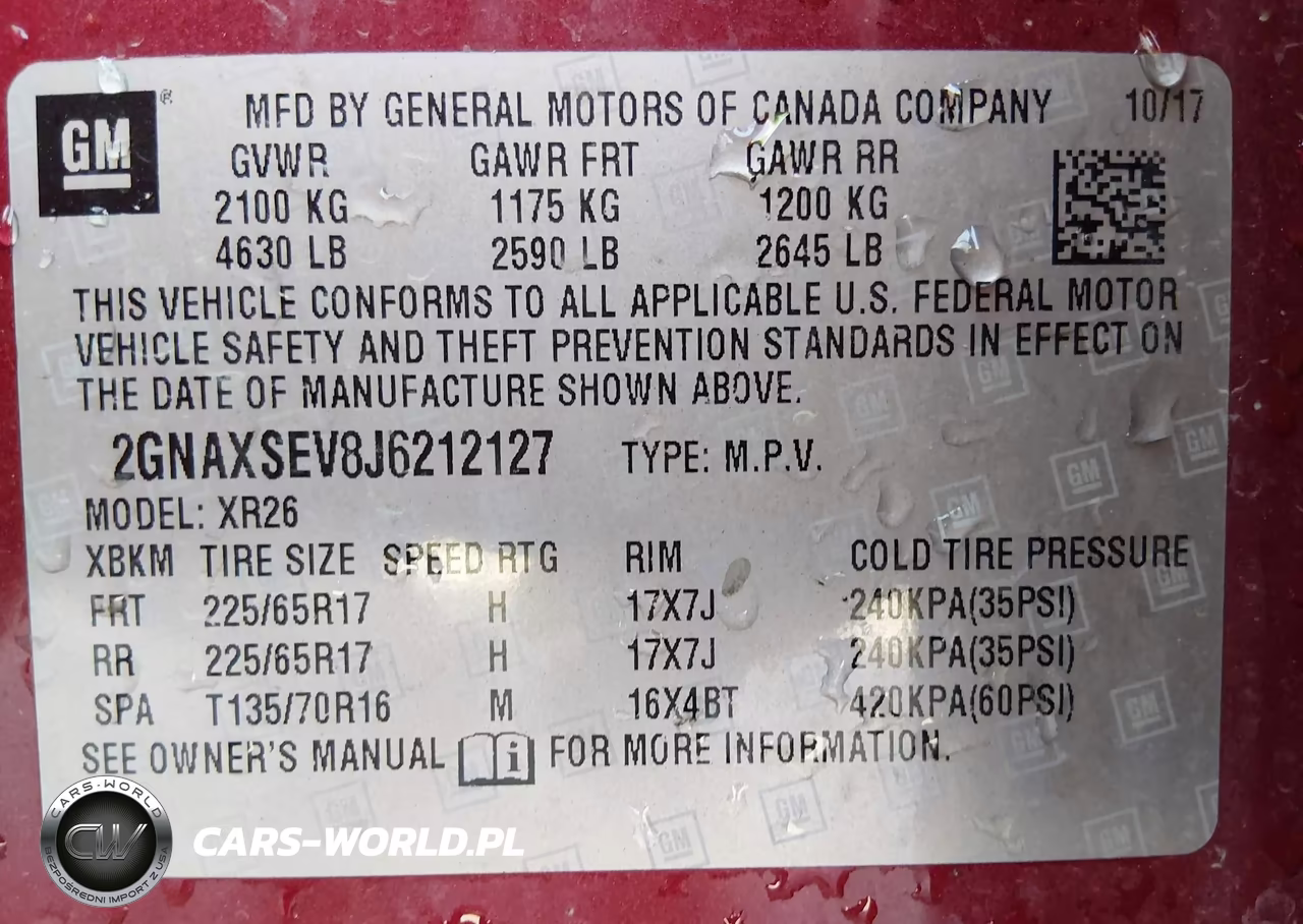 2018 Chevrolet Equinox Lt VIN:2GNAXSEV8J6212127 - 9