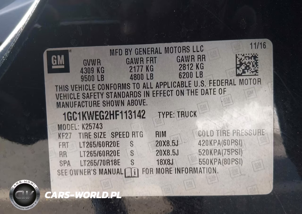 2017 Chevrolet Silverado 2500Hd Ltz VIN:1GC1KWEG2HF113142 - 9