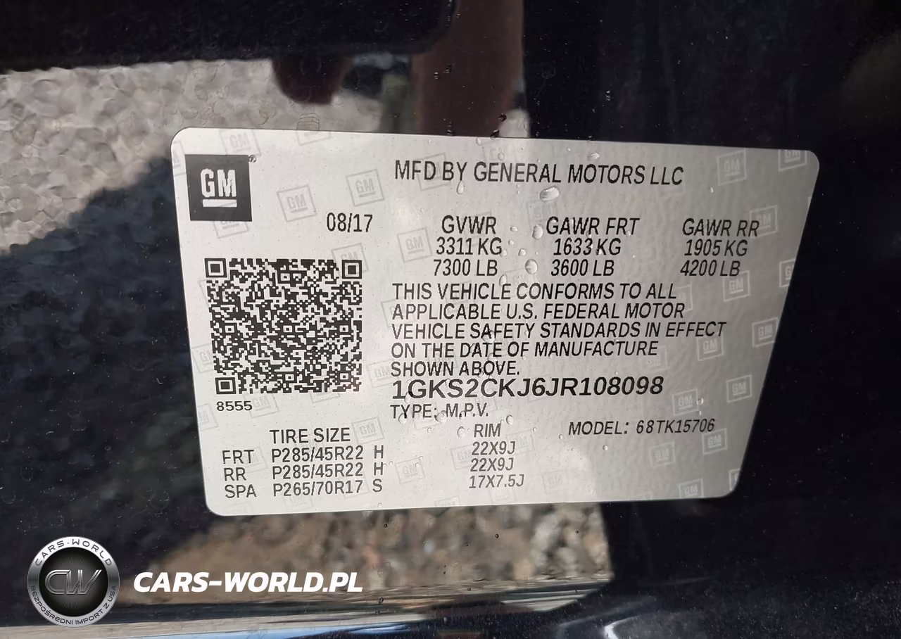 2018 GMC Yukon Denali VIN:1GKS2CKJ6JR108098 - 9