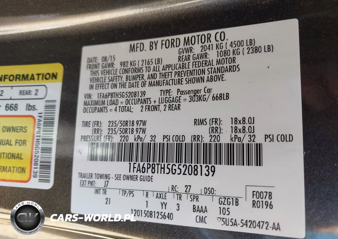 2016 Ford Mustang Ecoboost VIN:1FA6P8TH5G5208139 - 9
