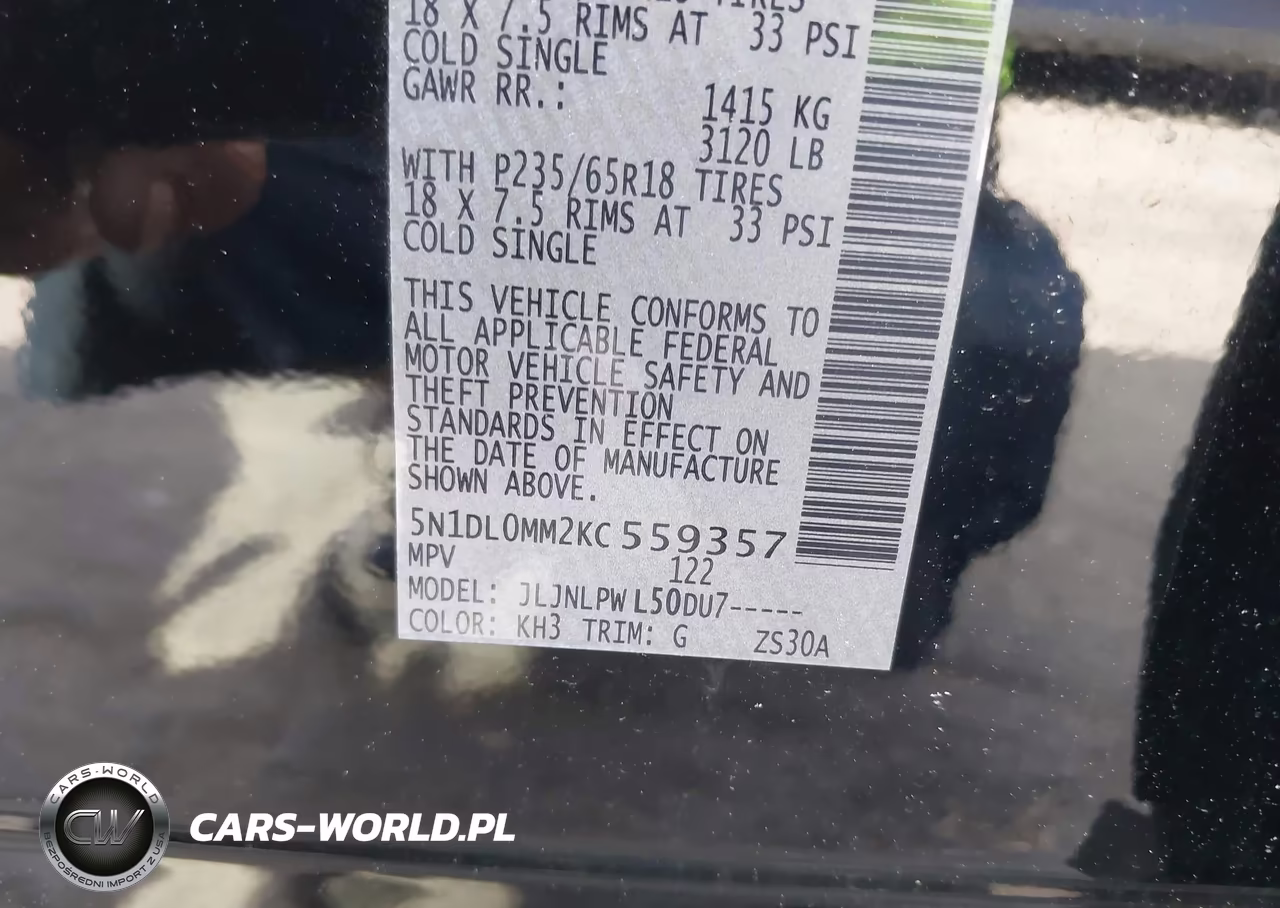 2019 Infiniti Qx60 Pure VIN:5N1DL0MM2KC559357 - 9