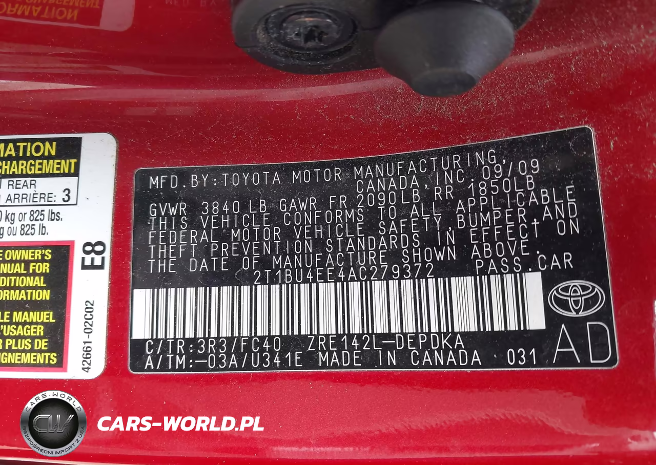 2010 Toyota Corolla Le VIN:2T1BU4EE4AC279372 - 9