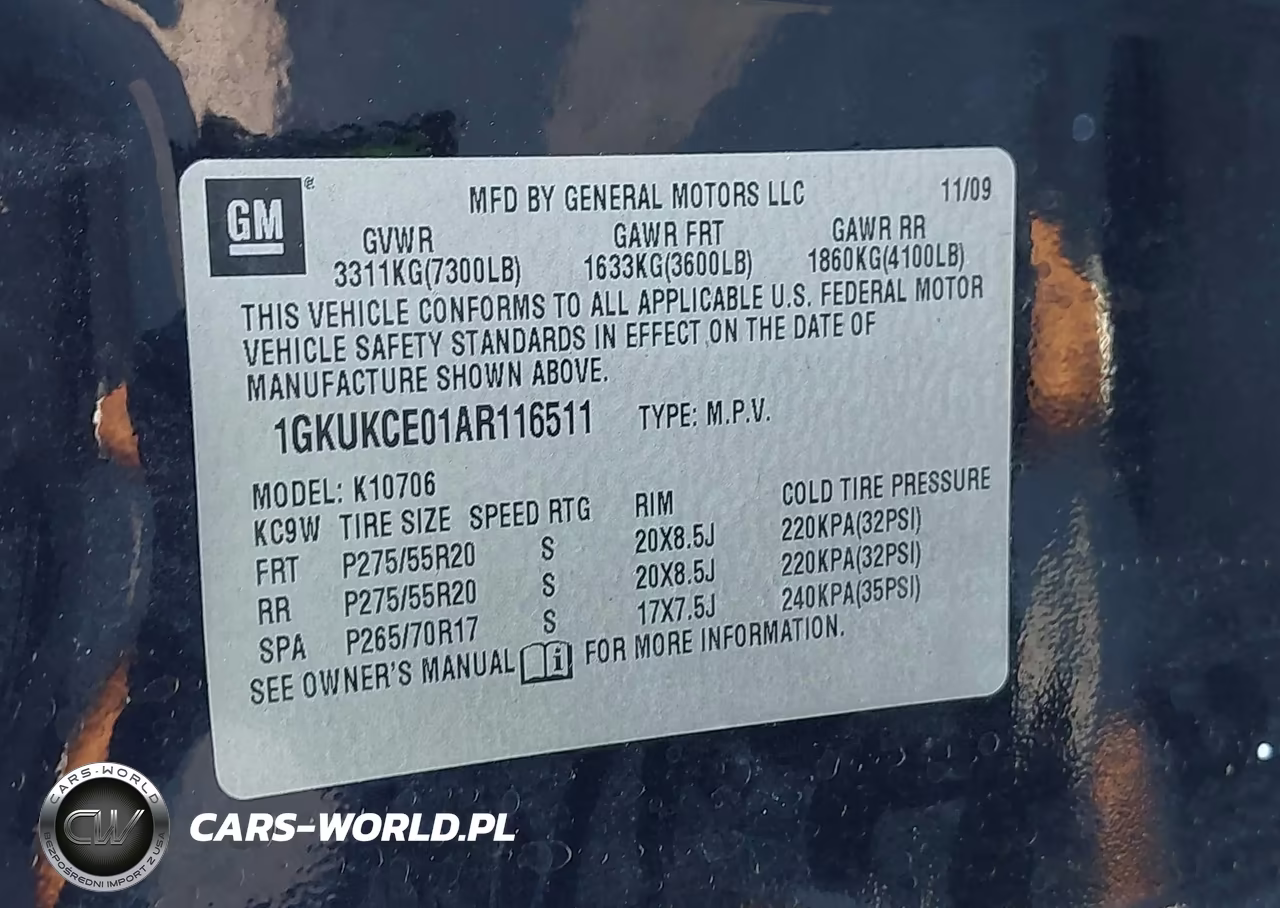 2010 GMC Yukon Slt VIN:1GKUKCE01AR116511 - 9