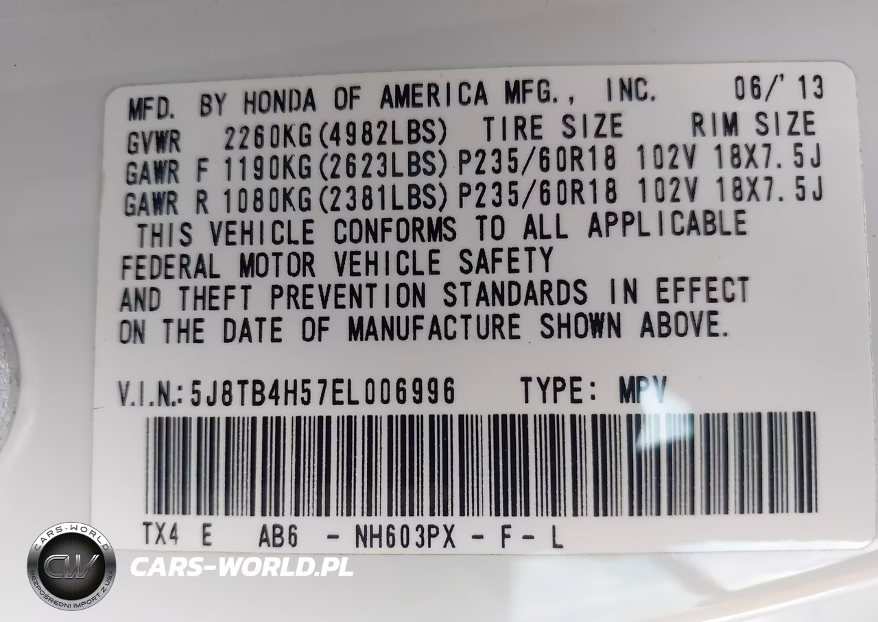 2014 Acura Rdx VIN:5J8TB4H57EL006996 - 9
