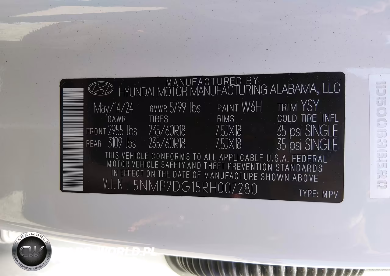 2024 Hyundai Santa Fe Hybrid Sel VIN:5NMP2DG15RH007280 - 9
