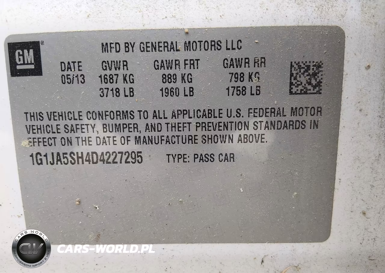 2013 Chevrolet Sonic Ls Auto VIN:1G1JA5SH4D4227295 - 9