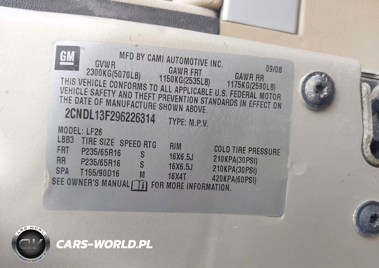 2009 Chevrolet Equinox Ls VIN:2CNDL13F296226314 - 9