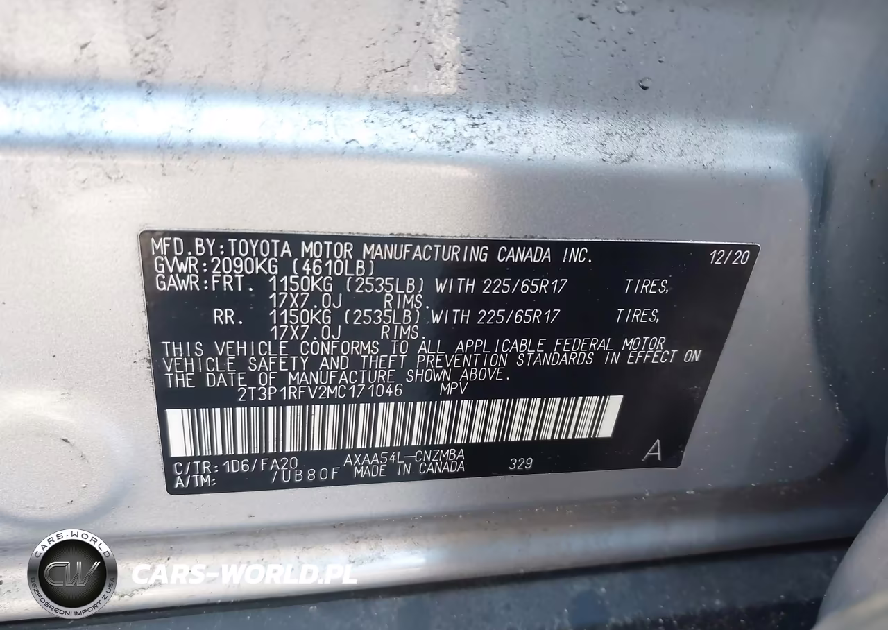 2021 Toyota Rav4 Xle VIN:2T3P1RFV2MC171046 - 9