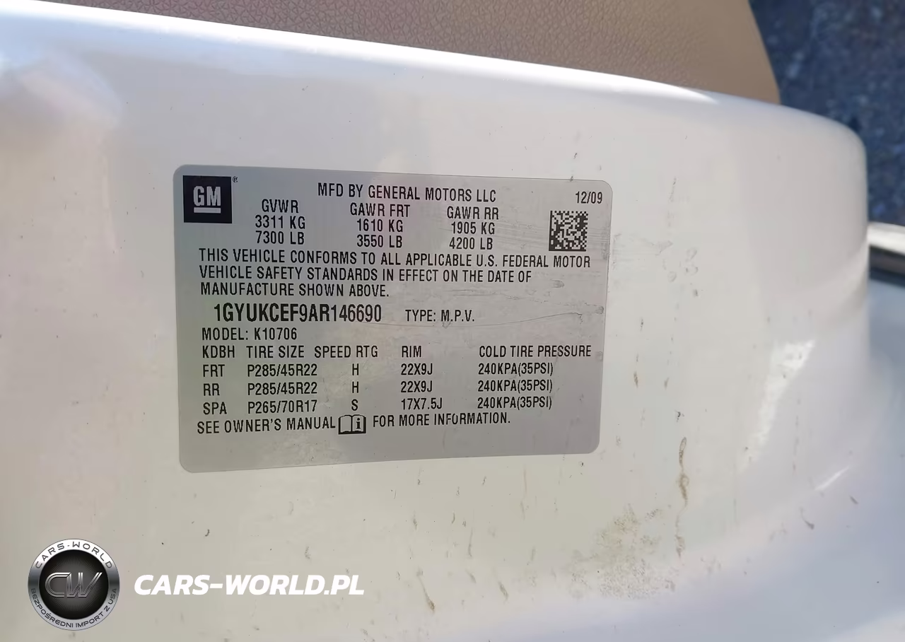 2010 Cadillac Escalade Premium VIN:1GYUKCEF9AR146690 - 9