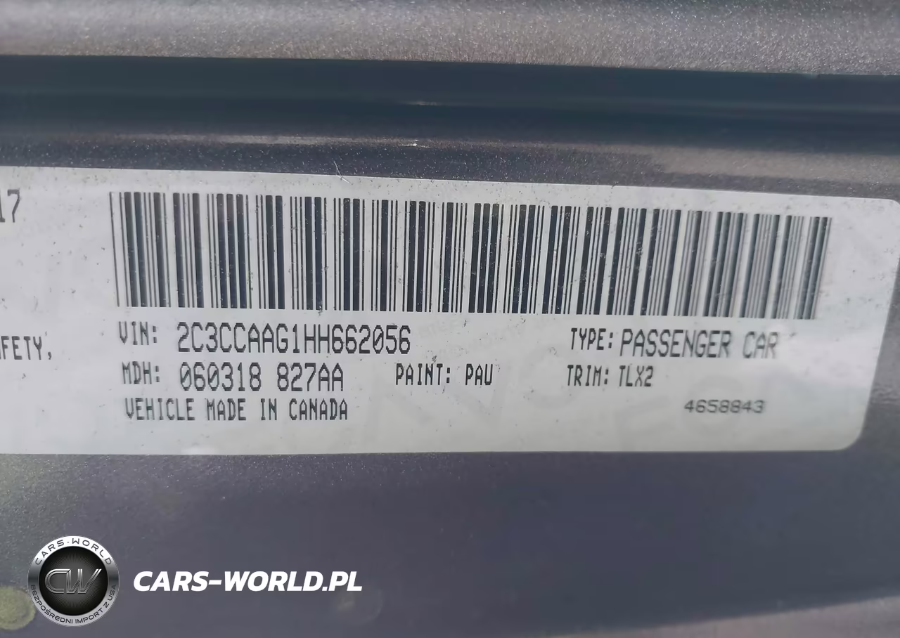 2017 Chrysler 300 Limited VIN:2C3CCAAG1HH662056 - 9