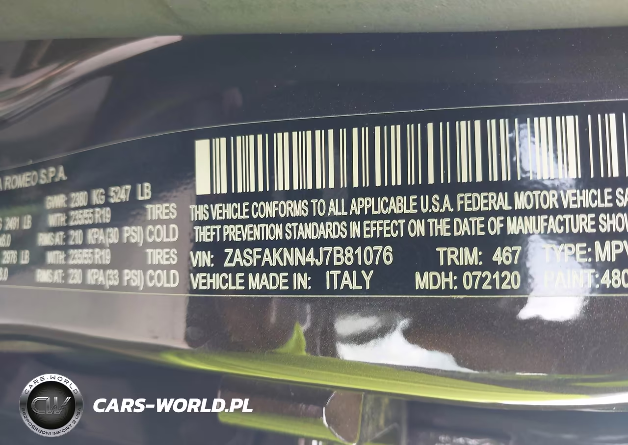 2018 Alfa Romeo Stelvio Ti Sport Awd VIN:ZASFAKNN4J7B81076 - 9